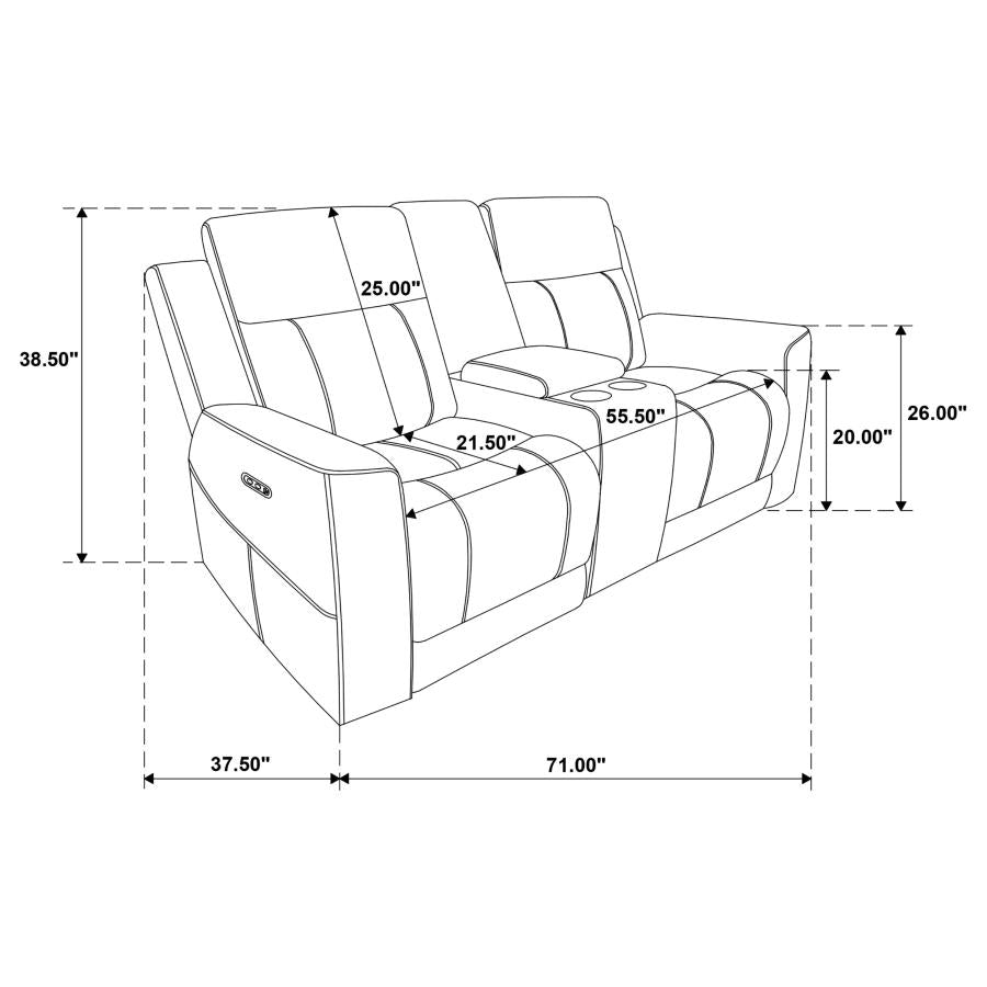 Kennett - Chenille Power Reclining Sofa Set