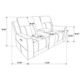 Kennett - Chenille Power Reclining Sofa Set