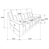 Kennett - Chenille Upholstered Power Reclining Sofa