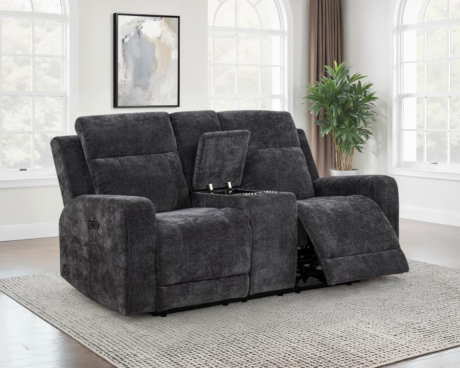 Kennett - Chenille Upholstered Power Reclining Loveseat