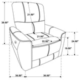 Greenfield - Upholstered Power Recliner Chair