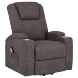 Louie - Chenille Upholstered Power Lift Massage Chair
