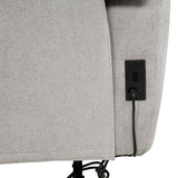 Sylmar - Chenille Upholstered Power Reclining Loveseat - Dove Gray