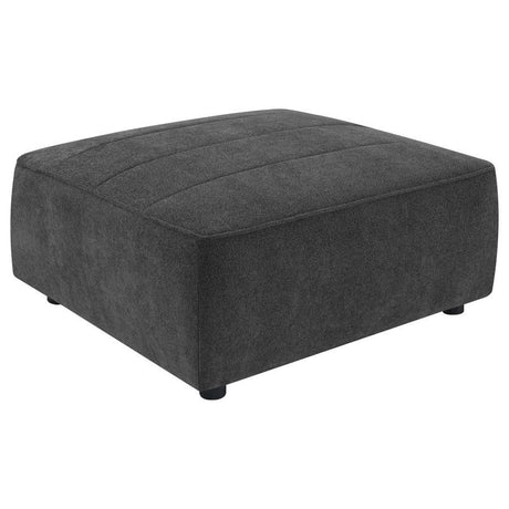 Sunny - Square Upholstered Ottoman Black by CoasterElevations | Bel Furniture