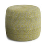 Bayley - Versatile Round Braided Pouf Yellow by Simpli-Home | Bel Furniture