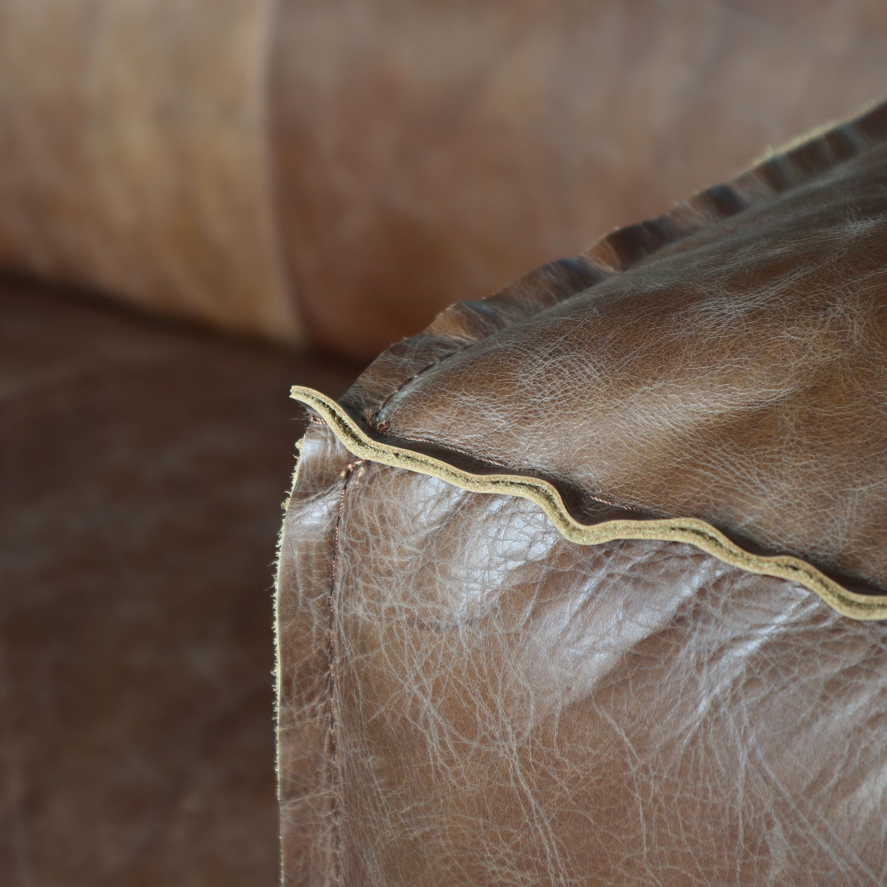 Brancaster - Grain Leather Sofa - Brown