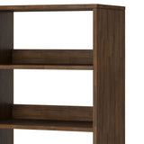 Chase - Tall Bookcase - Rustic Natural Aged Brown by Simpli-Home | Bel Furniture