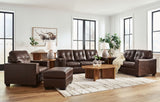 Santorine - Living Room Set Dark Brown 4 Pc. Sofa, Loveseat, Chair, Ottoman by Signature Design by Ashley® | Bel Furniture