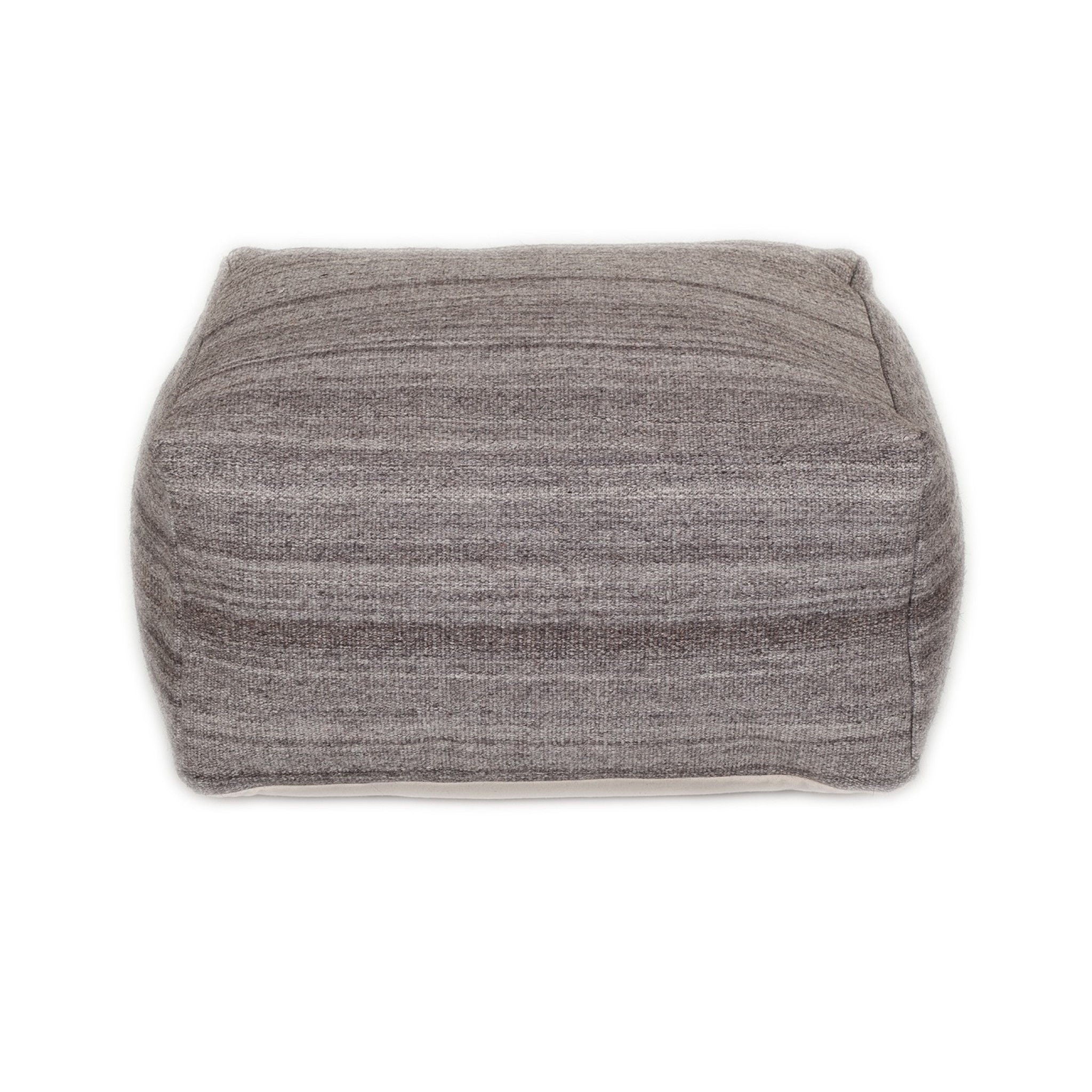 Pouf - Stone Gray / Brown