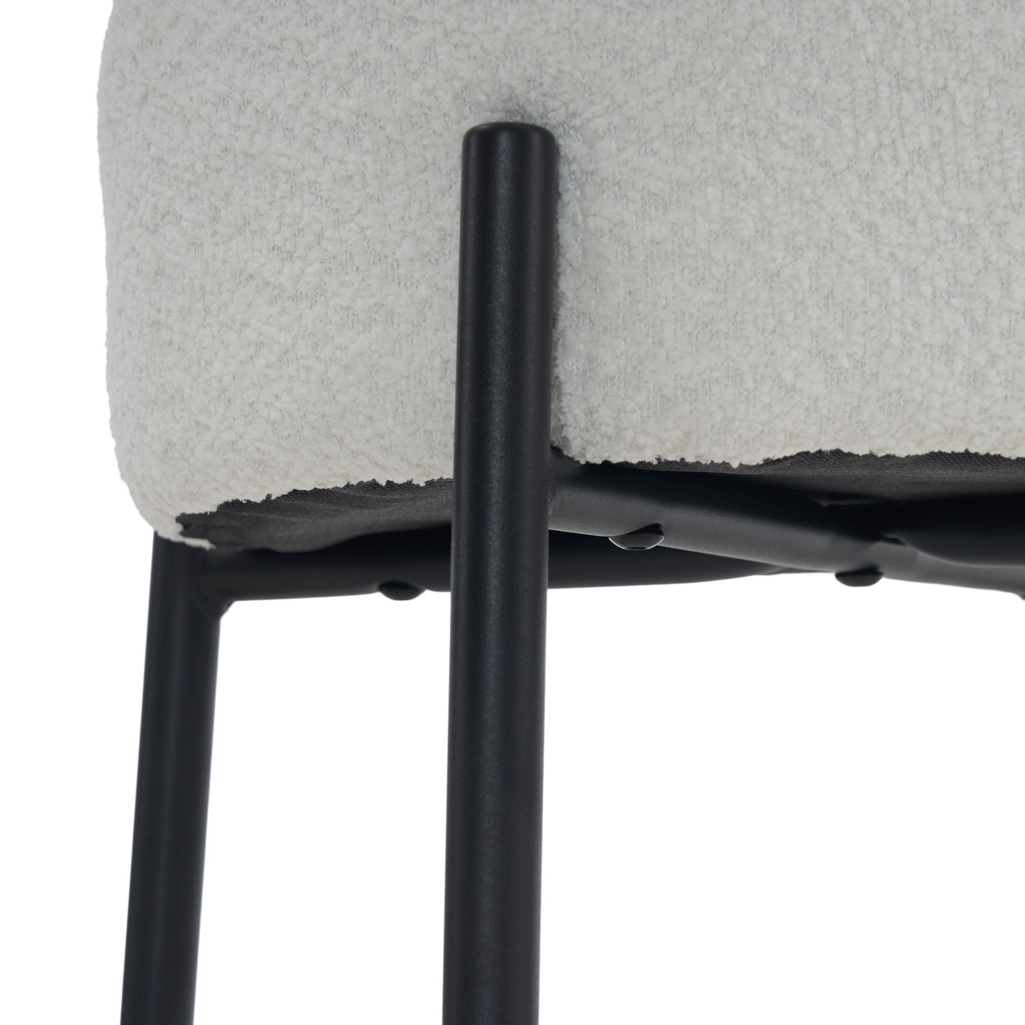 Round High Bar Stools (Set of 2), Contemporary Upholstered Dining Stools For Kitchens, Coffee Shops And Bar Stores