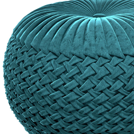 Grafton - Handcrafted Round Pouf - view 4