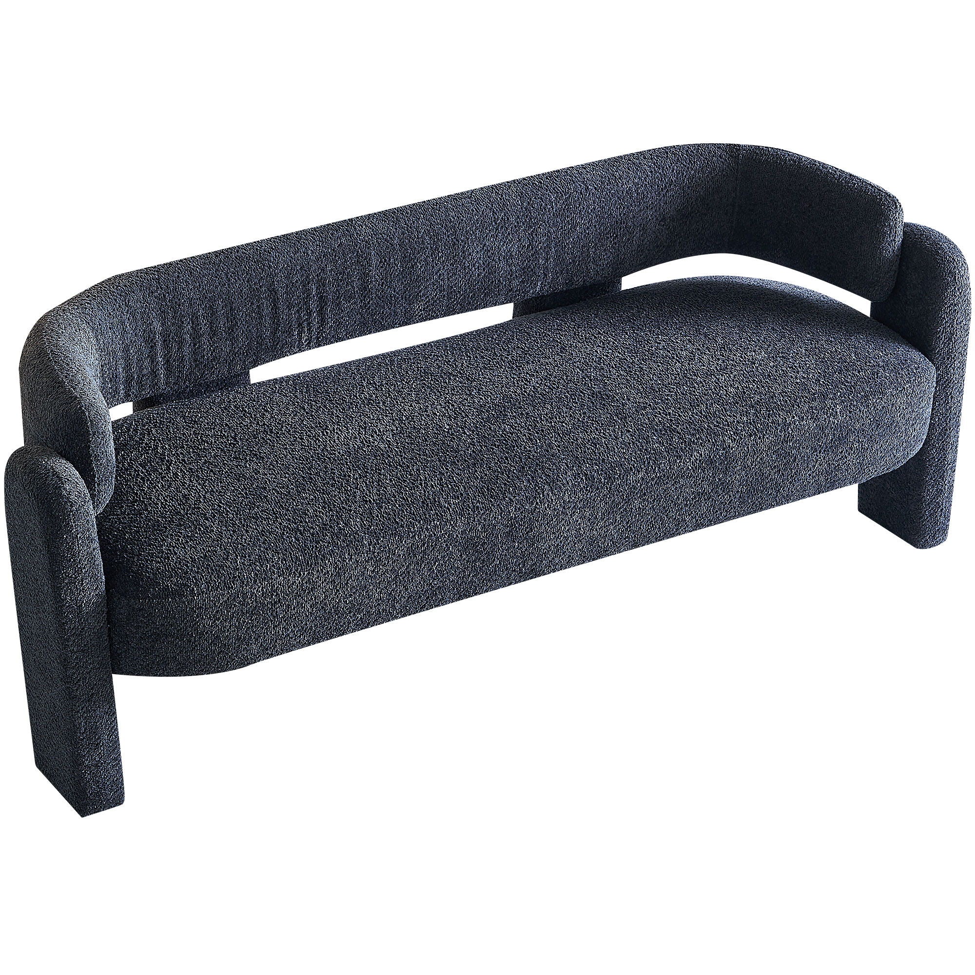 Boucle Upholstery Modern Sofa For Living Room