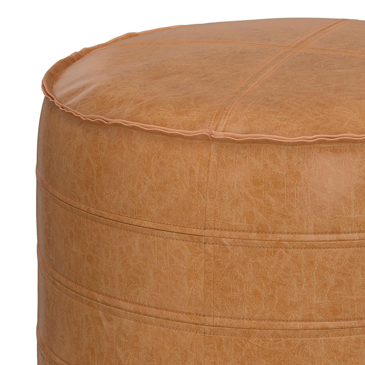 Brody - Round Pouf by Simpli-Home | Bel Furniture