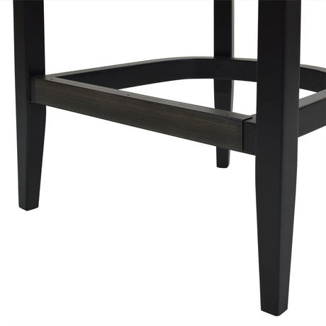 Americana - Mid-Century Modern Cane Back Counter Stool by Jennifer Taylor Home | Bel Furniture