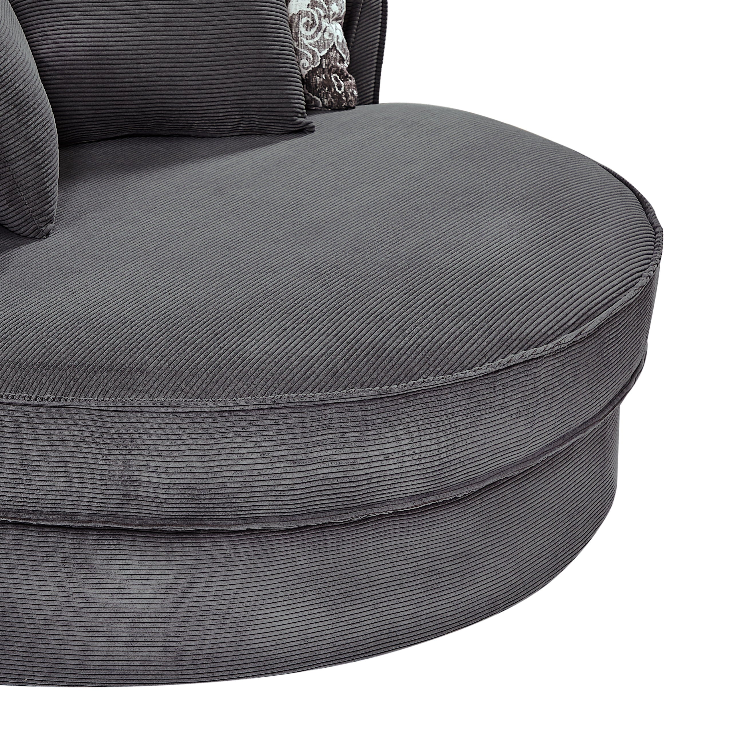 Swivel Accent Barrel Chair With 5 Movable Pillow 360° Swivel Round Sofa Chair For Living Room, Bedroom, Hotel