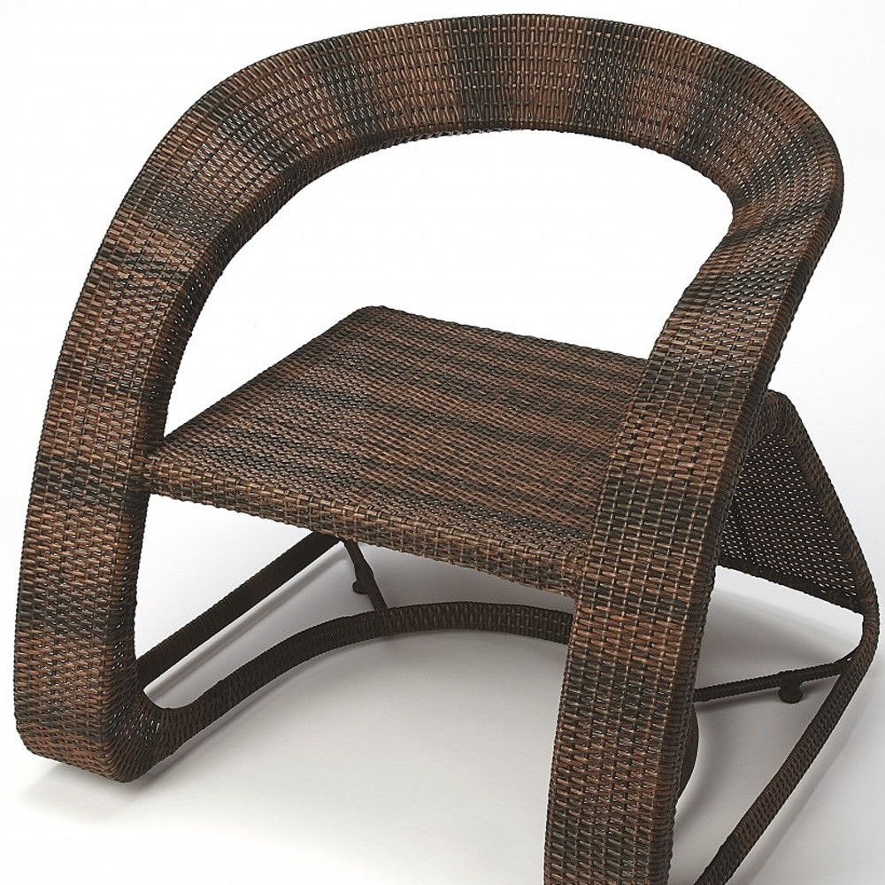 Rattan Side Chair - Dark Brown