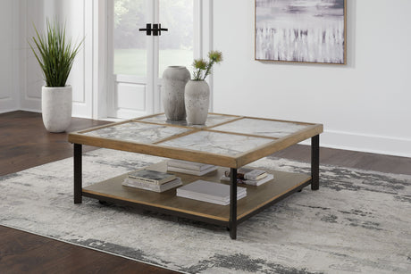 Montia - Multi - Square Cocktail Table by Signature Design by Ashley® | Bel Furniture