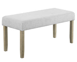 Dune - Bench - Pearl Silver by Crown Mark | Bel Furniture