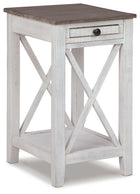 Adalane - Accent Table - White / Gray