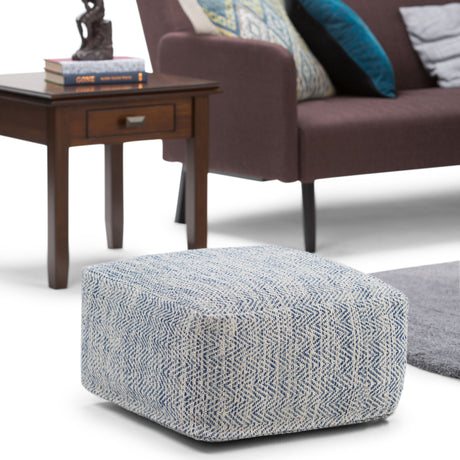 Nate - Handcrafted Square Pouf - view 9