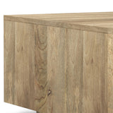 Lockhart - Square Coffee Table - Natural by Simpli-Home | Bel Furniture