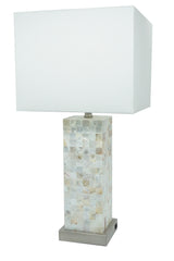 Table Lamp - Pearl Silver / White