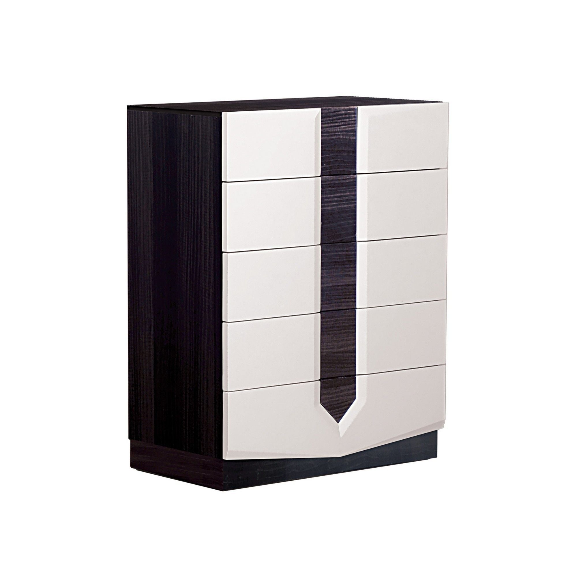 Chest With 5 Drawer - White / Gray