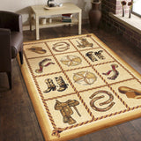 Tribes - GC_YLS4010 Southwest Area Rug by Icona Home Decor | Bel Furniture