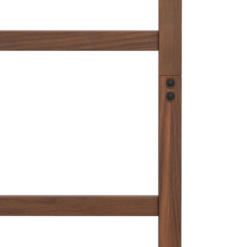 Bray - Bath Towel And Blanket Ladder Shelf - Natural Walnut by Simpli-Home | Bel Furniture