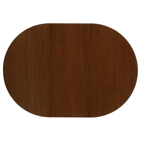 Jedda - 5 Piece Oval Dining Table Set - Dark Walnut by CoasterEveryday | Bel Furniture