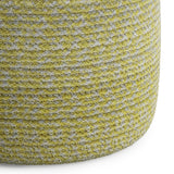 Bayley - Versatile Round Braided Pouf by Simpli-Home | Bel Furniture