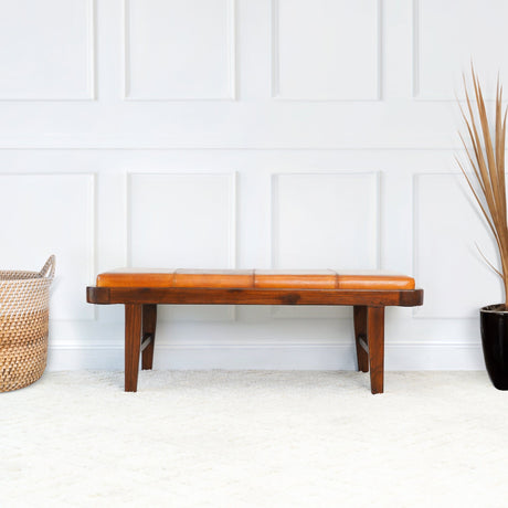 Maddox - Bench - Rustic / Tan by Ashcroft Furniture | Bel Furniture