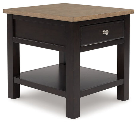 Drazmine - Brown - Rectangular End Table by Signature Design by Ashley® | Bel Furniture