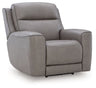 5Z-Comfort - Relaxation - Power Recliner With Adj Headrest Dark Gray by Signature Design by Ashley® | Bel Furniture