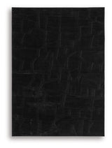 Gibbswell - Washable Rug Black 5' x 7' by Signature Design by Ashley® | Bel Furniture