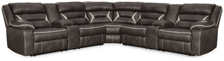 Kincord - Sectional Black 3-Piece Power Reclining Sectional by Signature Design by Ashley® | Bel Furniture