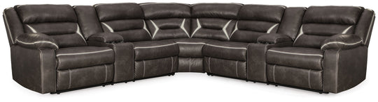 Kincord - Sectional Black 3-Piece Power Reclining Sectional by Signature Design by Ashley® | Bel Furniture