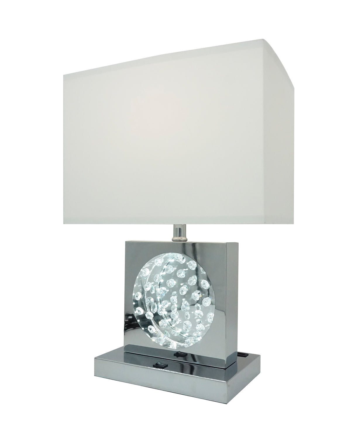 Table Lamp Nickel-Led Accent