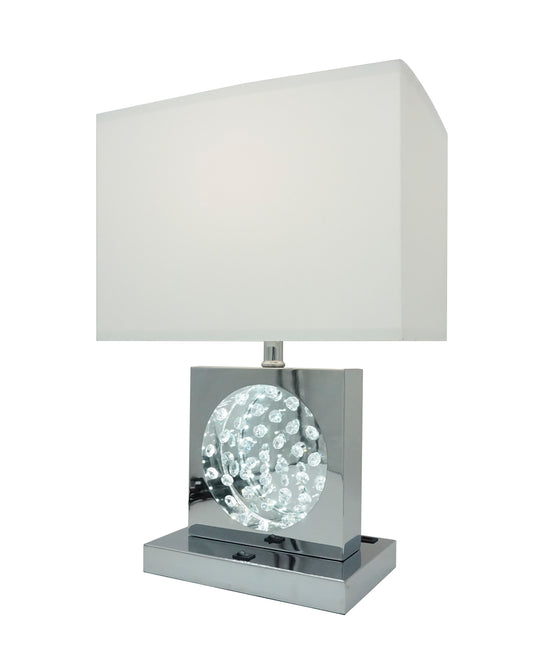 Table Lamp Nickel-Led Accent