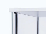Bellatrix - 4-Shelf Clear Glass Curio Cabinet by CoasterEveryday | Bel Furniture