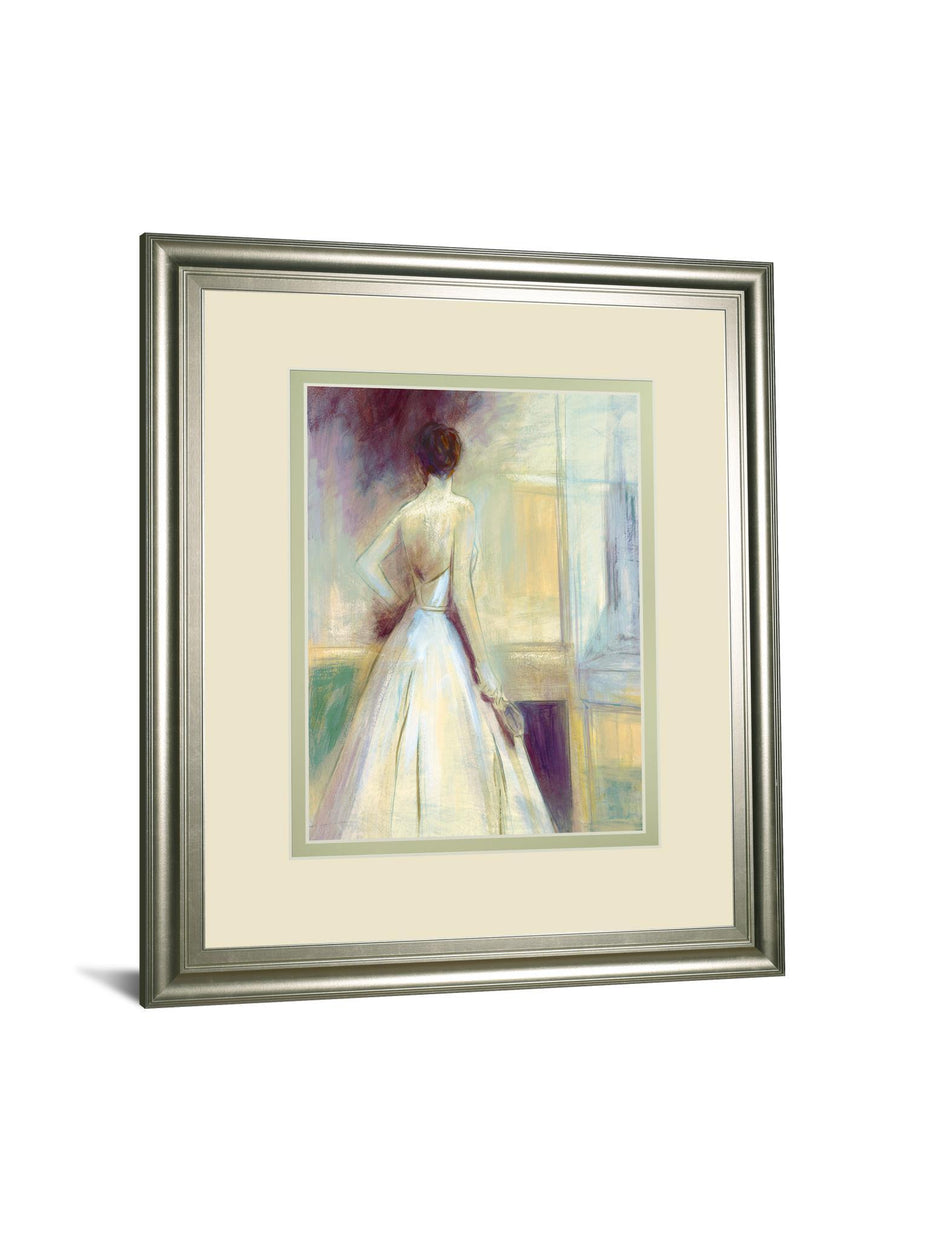 Getting Ready By Sutton - Framed Print Wall Art - Purple