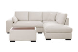 Joshua - 100" Sectional Sofa with Right Facing Chaise and Console Ottoman by Lilola Home | Bel Furniture