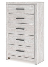 Cayboni - Whitewash - Five Drawer Chest by Signature Design by Ashley® | Bel Furniture