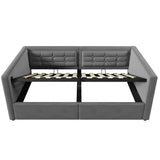 Upholstered Daybed With Hydraulic Storage And USB / Type - C Charging