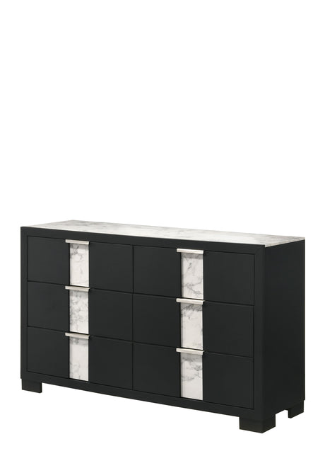 Rangley - Dresser Black Dressers by Crown Mark | Bel Furniture