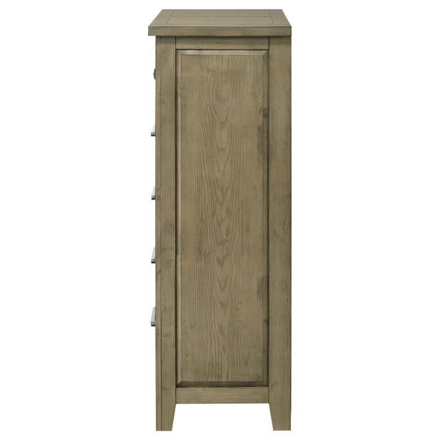 Hazlewood - 5-Drawer Bedroom Chest Of Drawers - Vineyard Oak