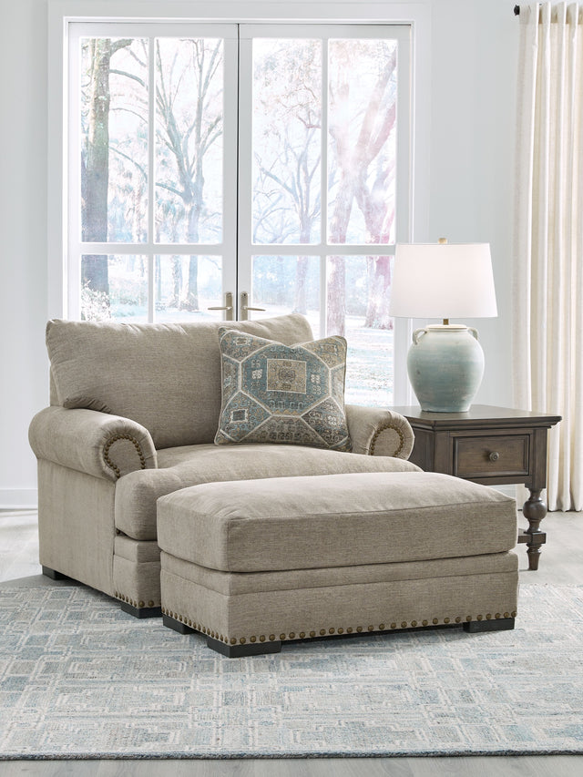 Galemore - Living Room Set Gray 2 Pc. Chair And A Half, Ottoman by Benchcraft® | Bel Furniture