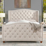 Marcella - Upholstered Shelter Headboard Bed Set by Jennifer Taylor Home | Bel Furniture
