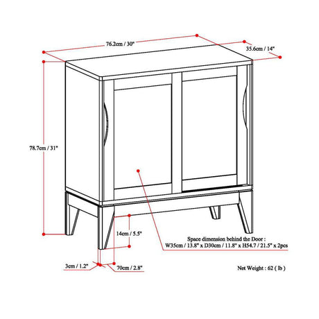 Harper - Low Storage Handcrafted Cabinet - view 13