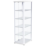 Aero - 5-Shelf Display Curio Cabinet With Led Lighting by Coaster Fine Furniture | Bel Furniture